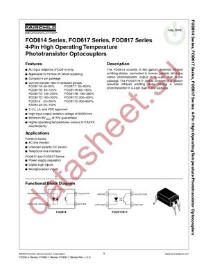 FOD617C3SD datasheet  